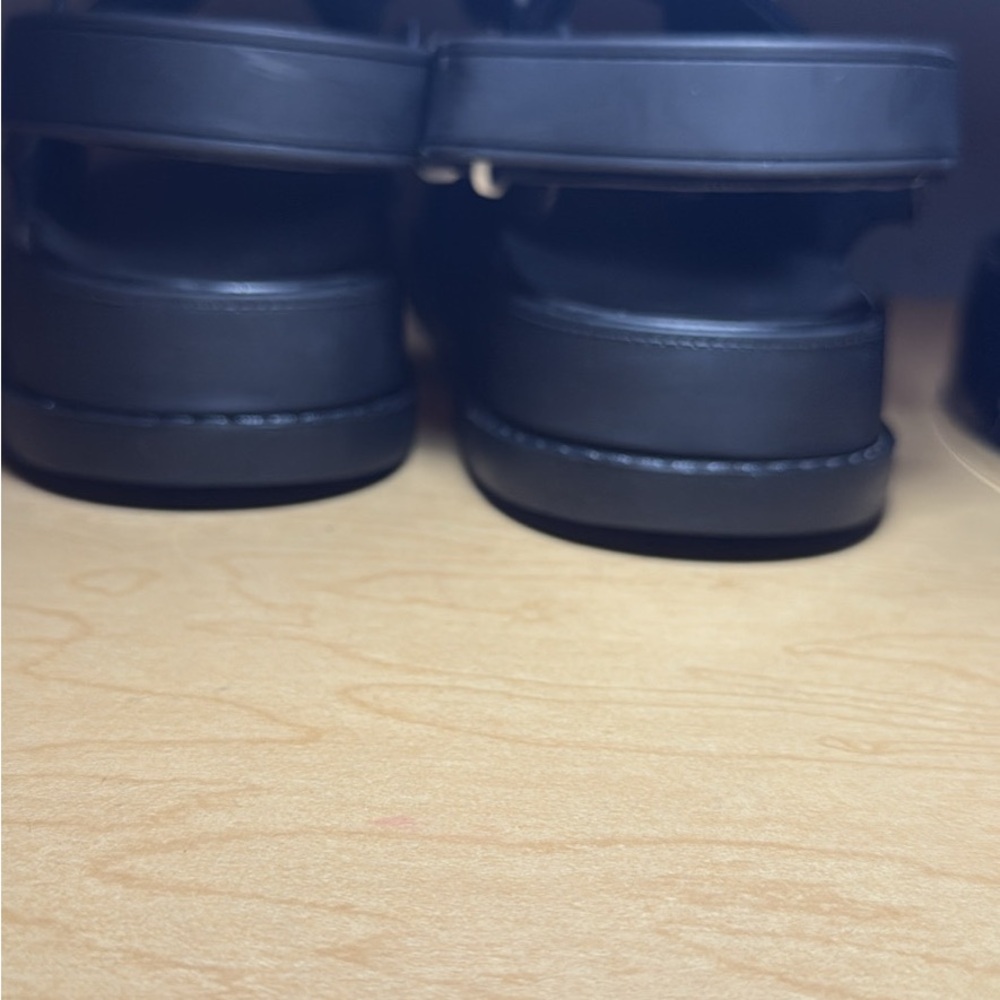 CHANEL Black Dad Sandals with Logo - Picture 5 of 7